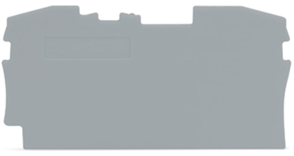 Topjob's plaque d'extrémité et intermédiaire 2c / gris - Wago - 20061291