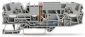 Topjob's borne fusible plat 2c / 6 (10) mm² / gris / affichage défaut / 24v