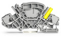 Borne de passage pour 2 conducteurs 6mm², gris