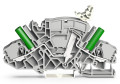 Borne sectionnable et de mesure pour p.ex. pour circuits de transf. de te
