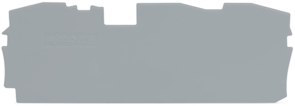 Topjob's plaque d'extrémité et intermédiaire 3c / gris