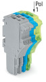 Connecteur femelle pour 1 conducteur gris/bleu/ja-ve