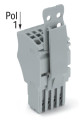 Connecteur femelle pour 1 conducteur gris