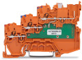 Borne d'alimentation de capteurs, 3 led verte, orange
