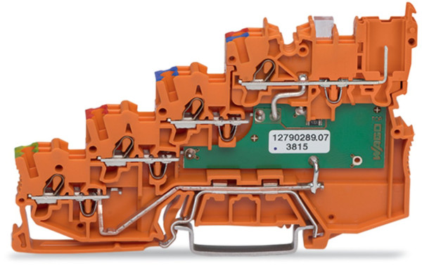 Borne d'alimentation pour capteurs, led verte, orange