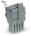 Connecteur femelle pour 1 conducteur vert-jaune