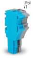 Connecteur femelle pour 1 conducteur ja-ve/bleu/gris