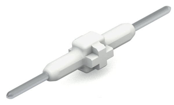 Élément de raccordement pas 3mm 1 pôle, blanc longueur 17,5 mm