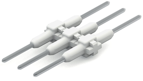 Élément de raccordement pas 3mm 3 pôles, blanc longueur 20,5 mm