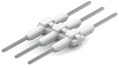 Élément de raccordement pas 3mm 3 pôles, blanc longueur 20,5 mm