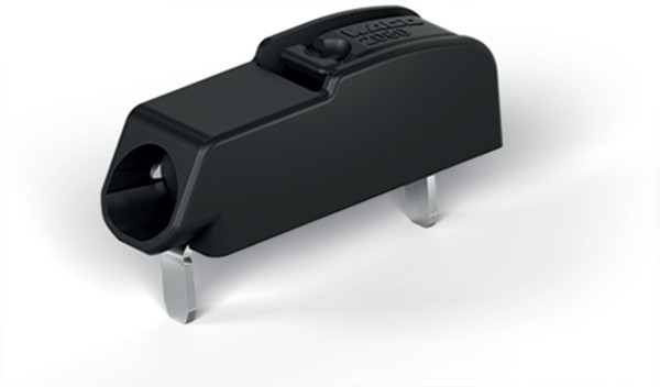 Borne pour ci thr bouton-poussoir 0.75mm² pas 4 mm 1 pôle, noir
