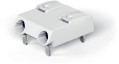 Borne pour ci thr bouton-poussoir 0.75mm² pas 8mm 2 pôles, blanc