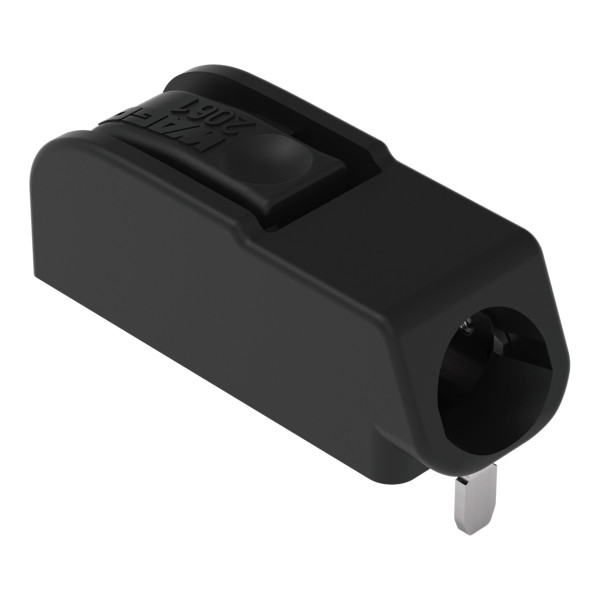 Borne pour ci thr bouton-poussoir 1,5mm² pas 6mm 1 pôle, noir