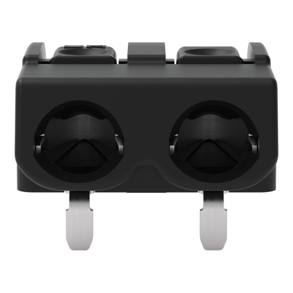 Borne pour ci thr bouton-poussoir 1,5mm² pas 6mm 2 pôles, noir