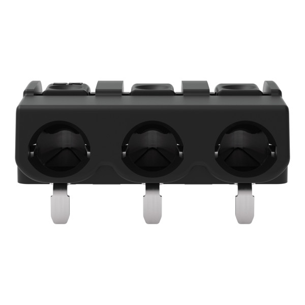 Borne pour ci thr bouton-poussoir 1,5mm² pas 6mm 3 pôles, noir
