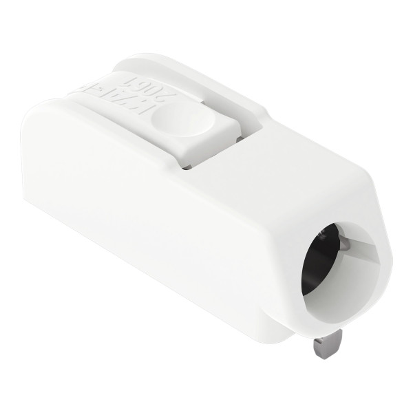 Borne pour circuits imprimés thr bouton-poussoir 1,5mm² pas 6mm 1 pôle, blanc