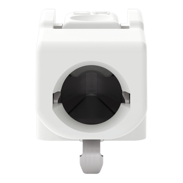 Borne pour circuits imprimés thr bouton-poussoir 1,5mm² pas 6mm 1 pôle, blanc