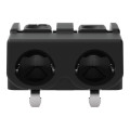 Borne pour circuits imprimés thr bouton-poussoir 1,5mm² pas 6mm 2 pôles, noir
