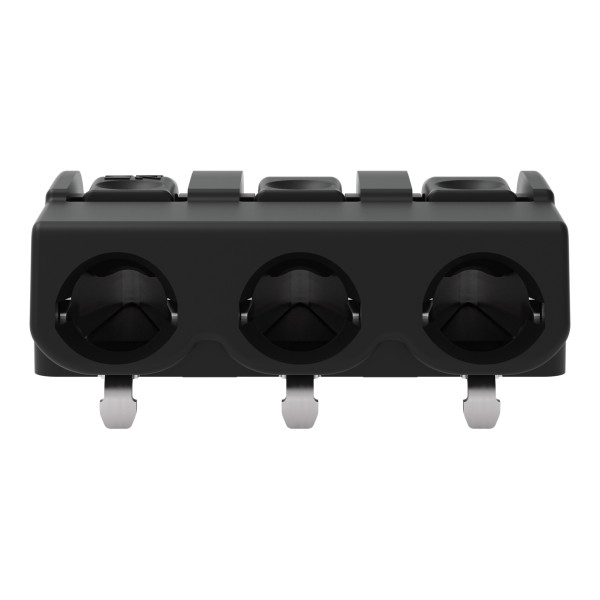 Borne pour ci thr bouton-poussoir 1,5mm² pas 6mm 3 pôles, noir