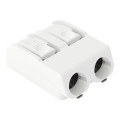Borne pour circuits imprimés cms bouton-poussoir 1,5mm² pas 6mm 2 pôles, blanc