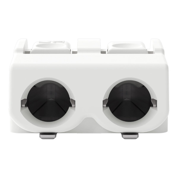 Borne pour circuits imprimés cms bouton-poussoir 1,5mm² pas 6mm 2 pôles, blanc