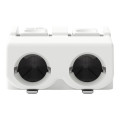 Borne pour circuits imprimés cms bouton-poussoir 1,5mm² pas 6mm 2 pôles, blanc