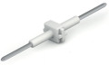 Élément de raccordement pas 6mm 1 pôle, blanc longueur 34mm