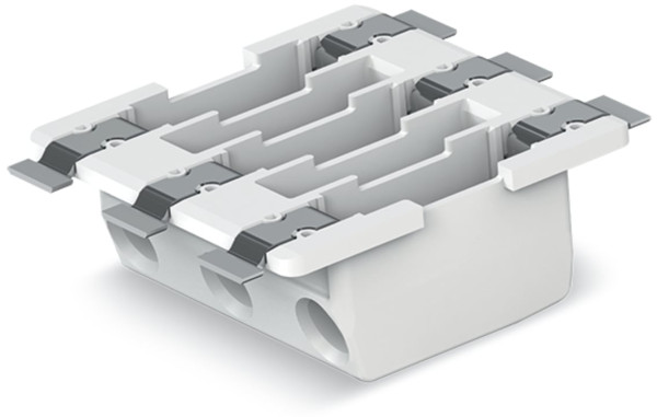 Borne p. circ. imprimés smd, traversant 0.75mm² pas 6,5 3 pôles, blanc