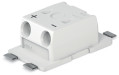 Borne p. circ. imprimés smd, traversant 0.75mm² pas 6,5 2 pôles, blanc