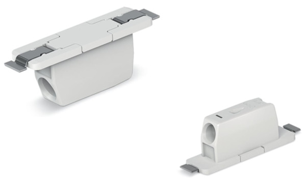 Borne p. circ. imprimés smd, traversant 0.75mm² pas 6,5 1 pôle, blanc