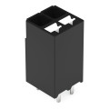 Borne pour circuits imprimés thr bouton-poussoir 1,5mm² pas3.5mm 2 pôles, noir