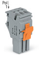 Connecteur femelle pour 1 conducteur gris