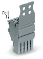 Connecteur femelle pour 1 conducteur gris