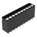 Borne pour circuits imprimés thr bouton-poussoir 1,5mm² pas3.5mm 10 pôles, noir