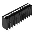 Borne pour circuits imprimés thr bouton-poussoir 1,5mm² pas3.5mm 11 pôles, noir