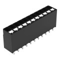 Borne pour circuits imprimés thr bouton-poussoir 1,5mm² pas3.5mm 11 pôles, noir