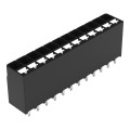 Borne pour circuits imprimés thr bouton-poussoir 1,5mm² pas3.5mm 12 pôles, noir