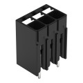 Borne pour circuits imprimés thr bouton-poussoir 1,5mm² pas3.5mm 3 pôles, noir