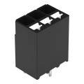 Borne pour circuits imprimés thr bouton-poussoir 1,5mm² pas3.5mm 3 pôles, noir