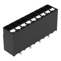 Borne pour circuits imprimés thr bouton-poussoir 1,5mm² pas3.5mm 9 pôles, noir