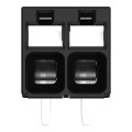 Borne pour circuits imprimés thr bouton-poussoir 1,5mm² pas3.5mm 2 pôles, noir