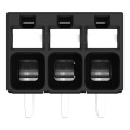 Borne pour circuits imprimés thr bouton-poussoir 1,5mm² pas3.5mm 3 pôles, noir