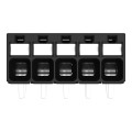 Borne pour circuits imprimés thr bouton-poussoir 1,5mm² pas3.5mm 5 pôles, noir