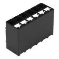 Borne pour circuits imprimés thr bouton-poussoir 1,5mm² pas3.5mm 6 pôles, noir