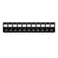 Borne pour circuits imprimés thr bouton-poussoir 1,5mm² pas3.5mm 11 pôles, noir
