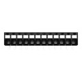 Borne pour circuits imprimés thr bouton-poussoir 1,5mm² pas3.5mm 12 pôles, noir