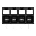 Borne pour circuits imprimés thr bouton-poussoir 1,5mm² pas3.5mm 4 pôles, noir