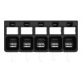 Borne pour circuits imprimés thr bouton-poussoir 1,5mm² pas3.5mm 5 pôles, noir