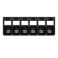 Borne pour circuits imprimés thr bouton-poussoir 1,5mm² pas3.5mm 6 pôles, noir