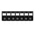 Borne pour circuits imprimés thr bouton-poussoir 1,5mm² pas3.5mm 7 pôles, noir